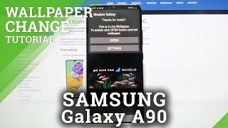 Shadow Galaxy Wallpaper App - SAMSUNG Galaxy A90 & Live Wallpaper Installation screenshot 4