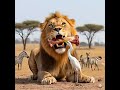 जंगल का असली राजा! शेर के सामने ज़ेब्रा और हिरण 😱 | Wild Safari Story#shorts #trending #motivation