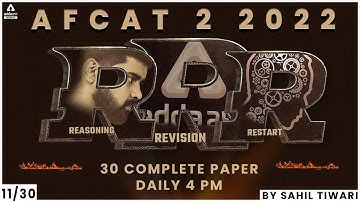 AFCAT 2 2022 | AFCAT Reasoning | AFCAT Reasoning Previous Year Question Paper #11 | By Sahil Tiwari