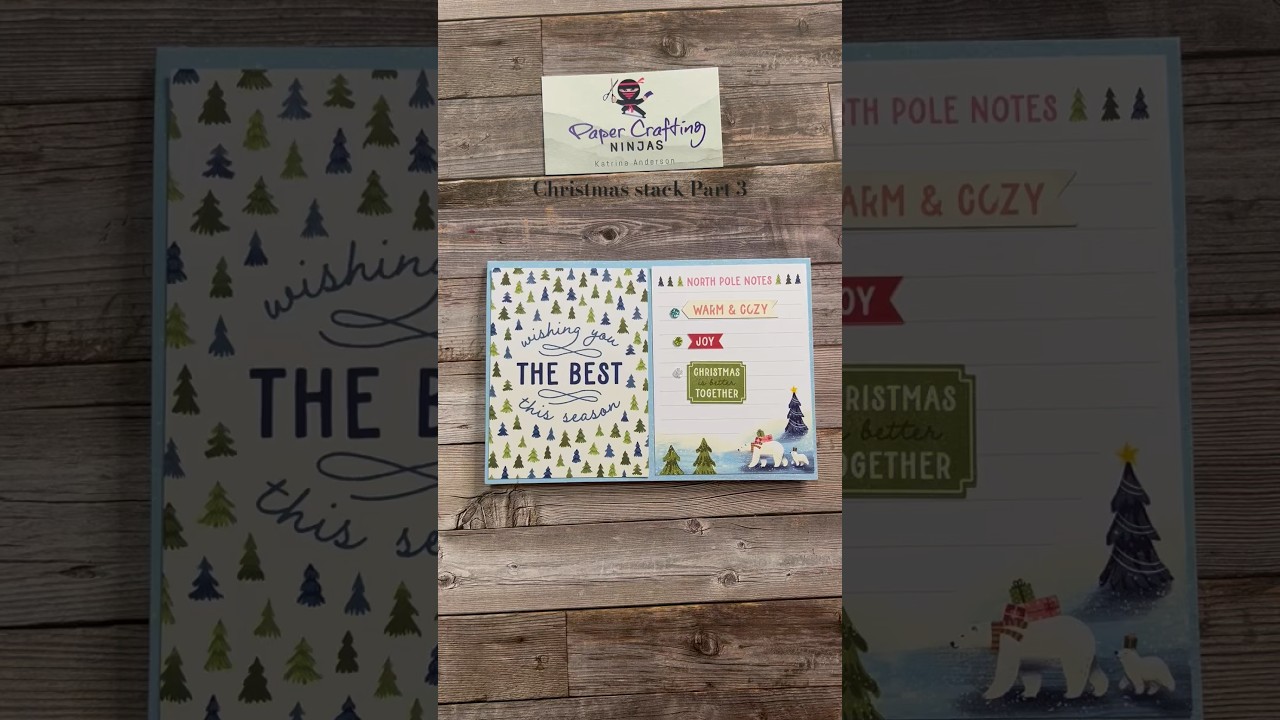 More Christmas cards from the Stampin Up memories and more card pack. Quick & simple card making.