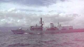Hms Kent In Gibraltar.