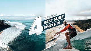 SURFING COSTA RICA 4 BEST SURF SPOTS | Santa Teresa + Nosara + Dominical + Pavones | Ep26