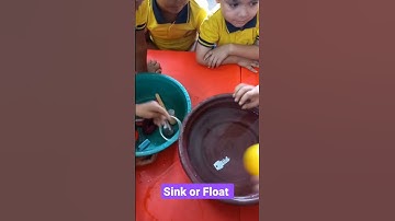 Science class "Sinking and Floating" 💦🤔🤔😍#shorts #youtube #youtubeshorts #shortvideo #science