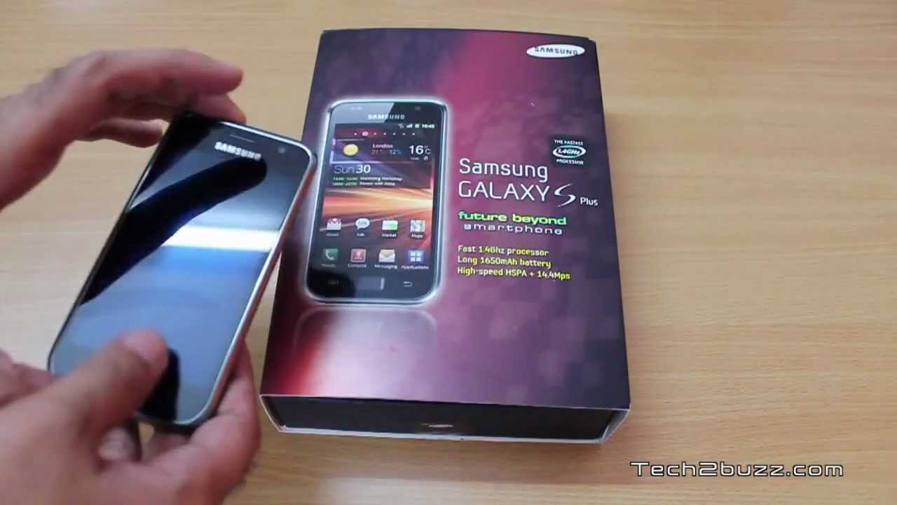 weigeren Anoniem Rondsel Samsung Galaxy S Plus my new Android phone unboxing - YouTube