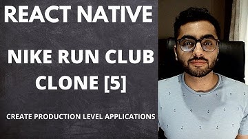 Nike Run Club Clone [5] UI using React Native | Production Level Application
