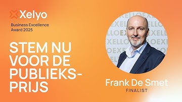 Frank De Smet voor de Xelyo Publieksprijs 2025