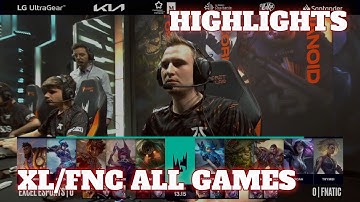 XL vs FNC - All Games (Bo5) Highlights | Round 1 LEC 2023 Season Finals | Excel vs Fnatic