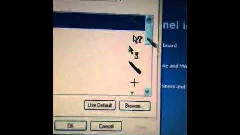 How to change the cursor for windows xp and windows 7