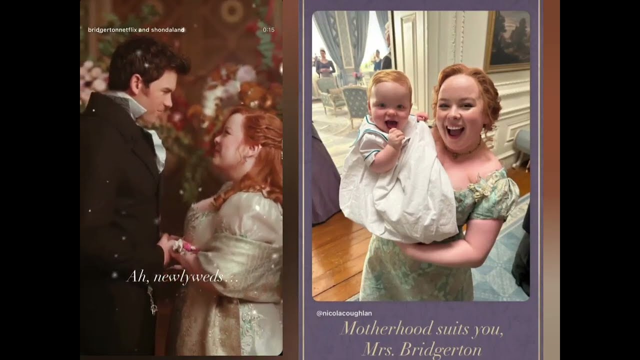 Никола держит младенца, а Люк Ньютон улыбается? Хаос в Бриджертоне.