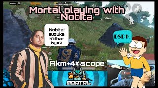 Mortal playing with Nobita(Random)| funny match