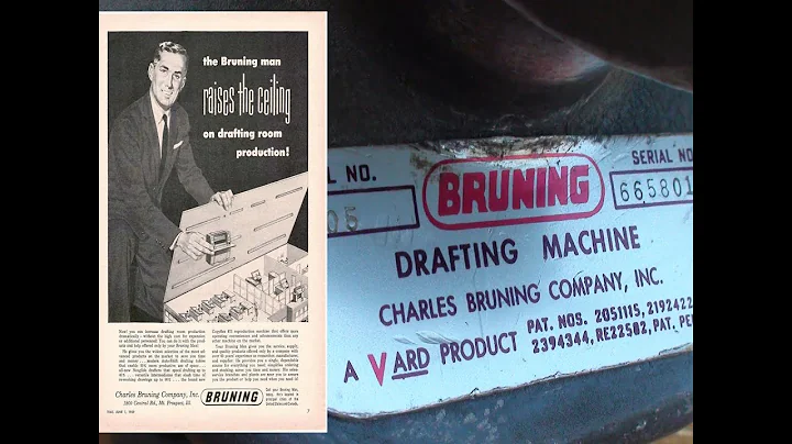 Understand ? BRUNING DRAFTING MACHINE CHARLES COMPANY A VARD PRODUCT Model 2705 Compare with VEMCO