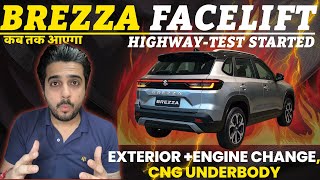 CONFIRMED ❤️‍🔥 MARUTI SUZUKI BREZZA FACELIFT 🛠️ New Look New Exterior 🚀 CNG Underbody