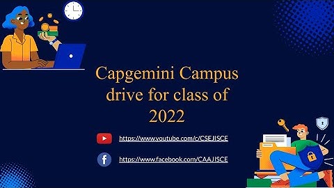 Congratulations class of 2022 I Capgemini campus drive I CSE JISCE