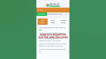 Ugc Net June 2025 Exam City Intimation Slip Delay #ugcnet2025 #ugcnetjune2025 #ugcnet #shorts