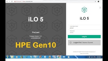 How to sett iLO5 on Server HPE Gen10