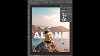 How to Put Text Behind an Image in Photoshop