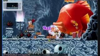 Maplestory lv 112 CB trying to hit Pianus