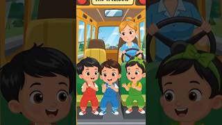 The wheels on the bus go round and round#popomelon#abcsong#viral#shorts@CoComelon