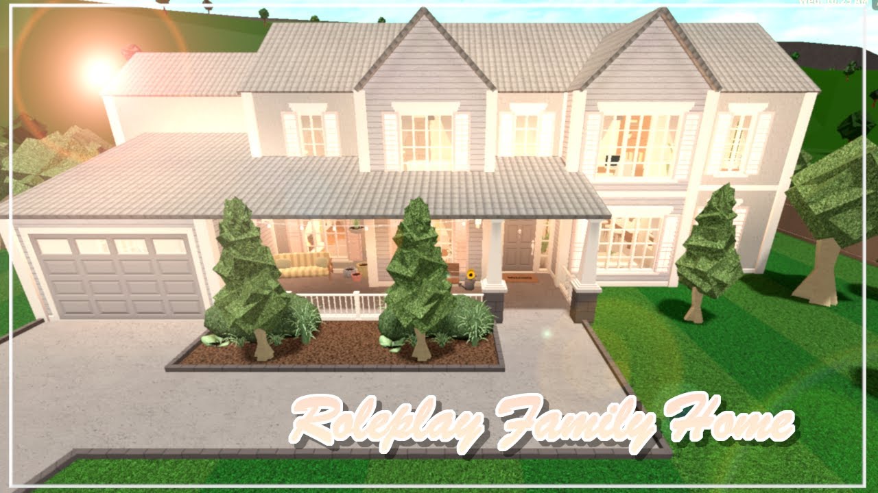 Roblox Bloxburg Roleplay Family House 190k Youtube