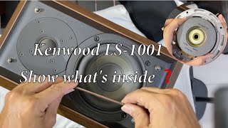 Kenwood LS-1001 , show what's inside🔊 #speaker #japan #kenwood #bass 