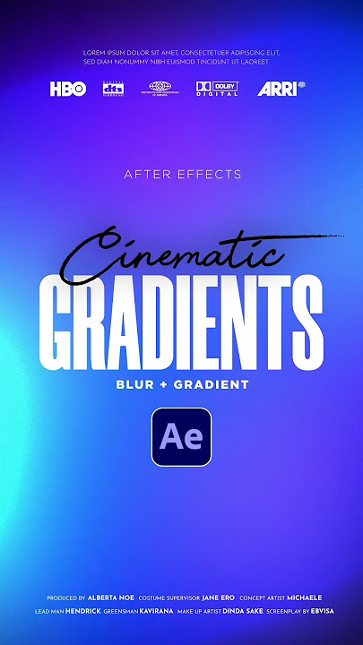 Create Amazing Gradient Animated Backgrounds in After Effects