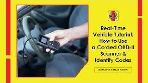 Real-Time Vehicle Tutorial: How To Use A Corded OBD-II Scanner & Identify Codes