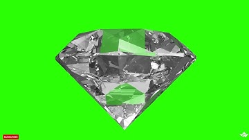 Diamond rotating green screen video | Chroma Key | Solitare green screen | #freedownload