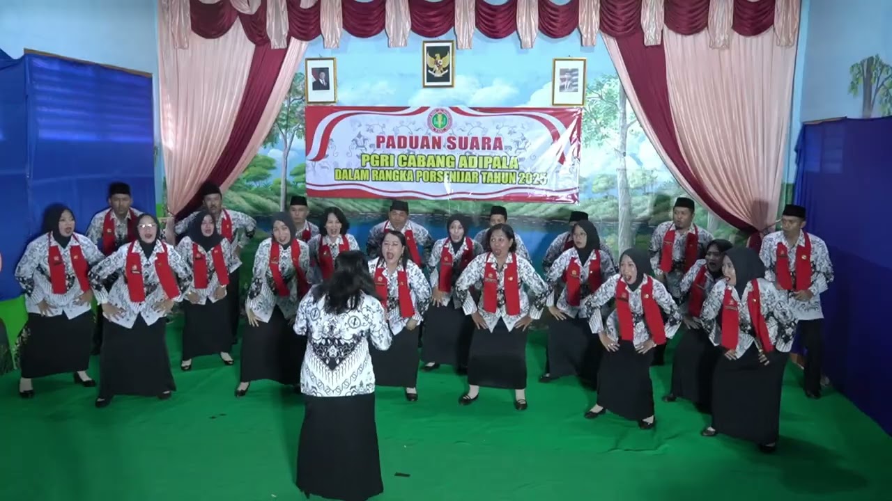 Paduan Suara PGRI Cabang Adipala_Mars PGRI & Tul Jaenak_Porsenijar Tingkat Kab. Cilacap Tahun 2025