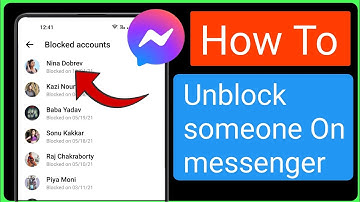 How To Unblock someone on messenger Easy Tutorial