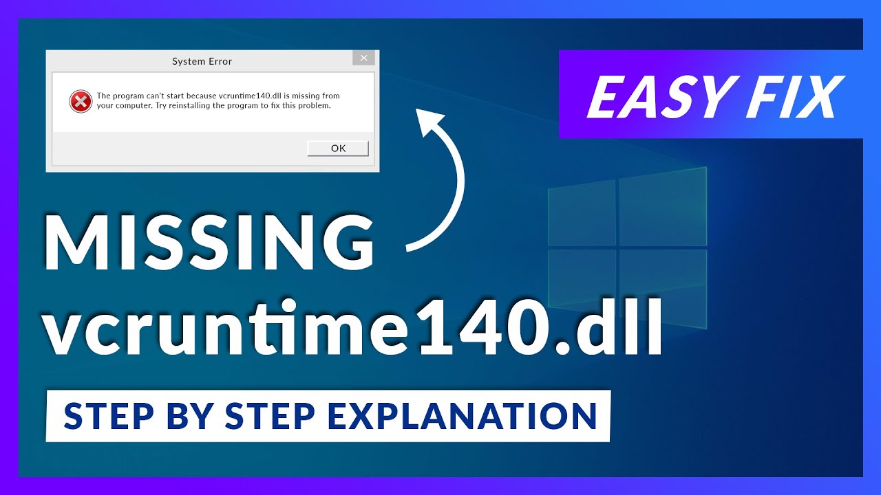 Vcruntime140.Dll Missing Error | How To Fix | 2 Fixes | 2021