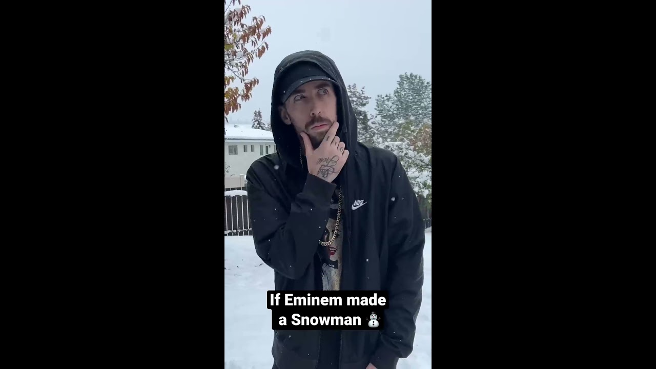 Eminem Makes A Snowman