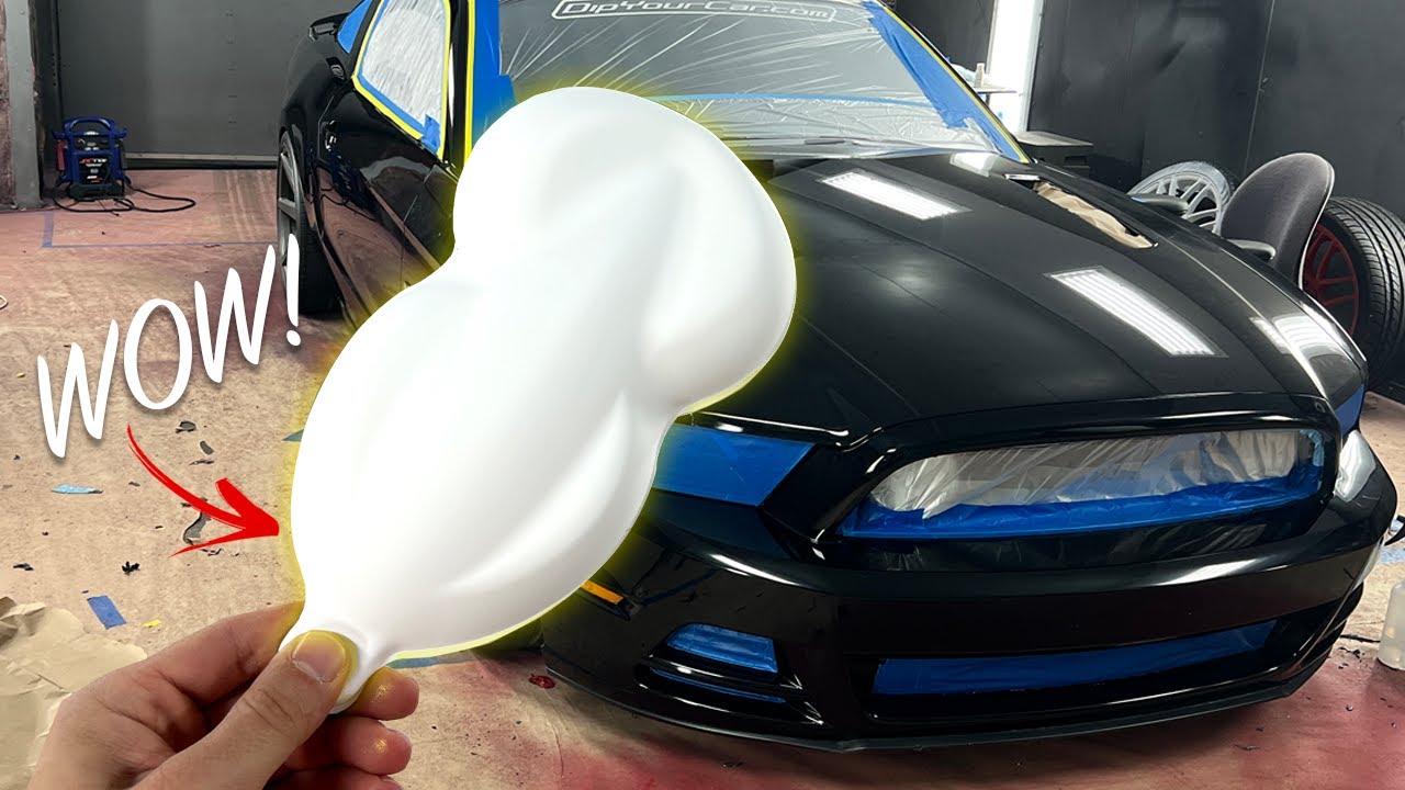 Spraying a Car in the WORLD'S BRIGHTEST WHITE Paint (White 2.0) 