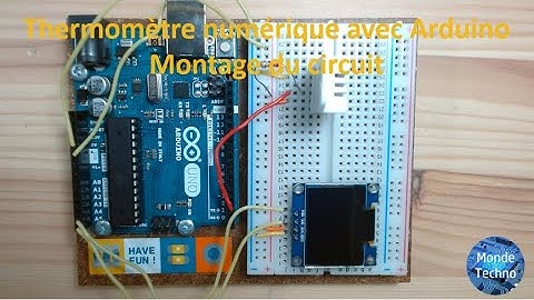 Thermomètre avec Arduino - Montage