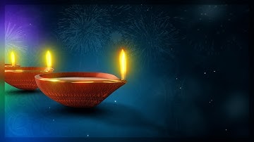 Elegant Red & Gold Diwali Diya Background 4K | No Copyright Festival Visuals