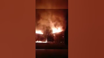 Ukrainian School Engulfed In Flames after Russian Shelling #shorts