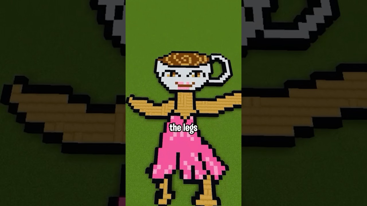 Ballerina Cappuccina Minecraft Build Brainrot