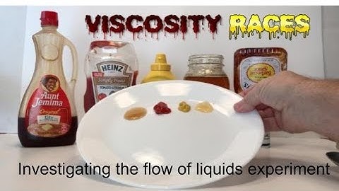 VISCOSITY RACES  investigating the flow of liquids experiment