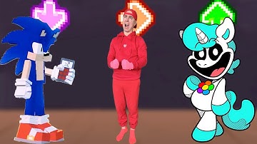 FNF Character Test | Gameplay VS Real Life | Smiling Critters Vs Sonic