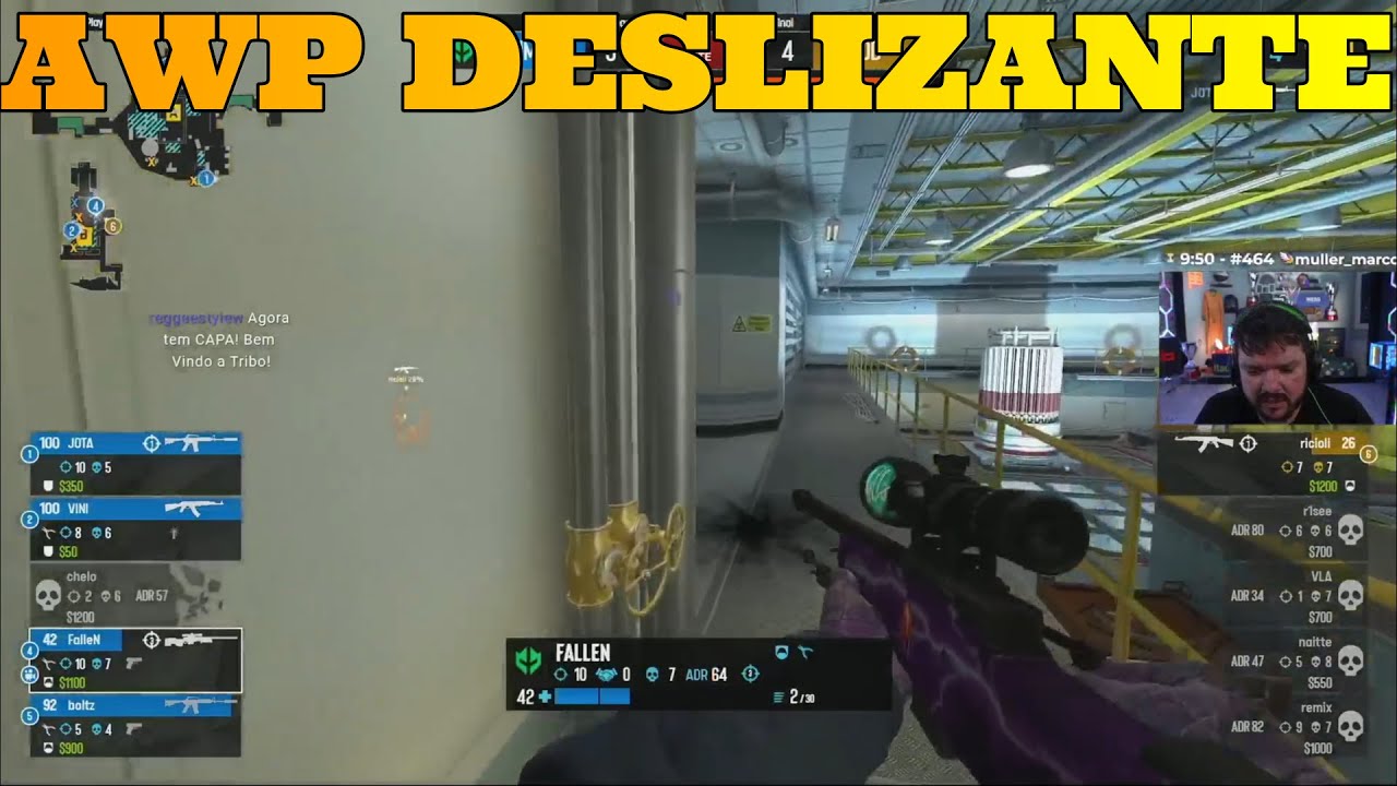 FALLEN O AWP DESLIZANTE RSRSRS - YouTube