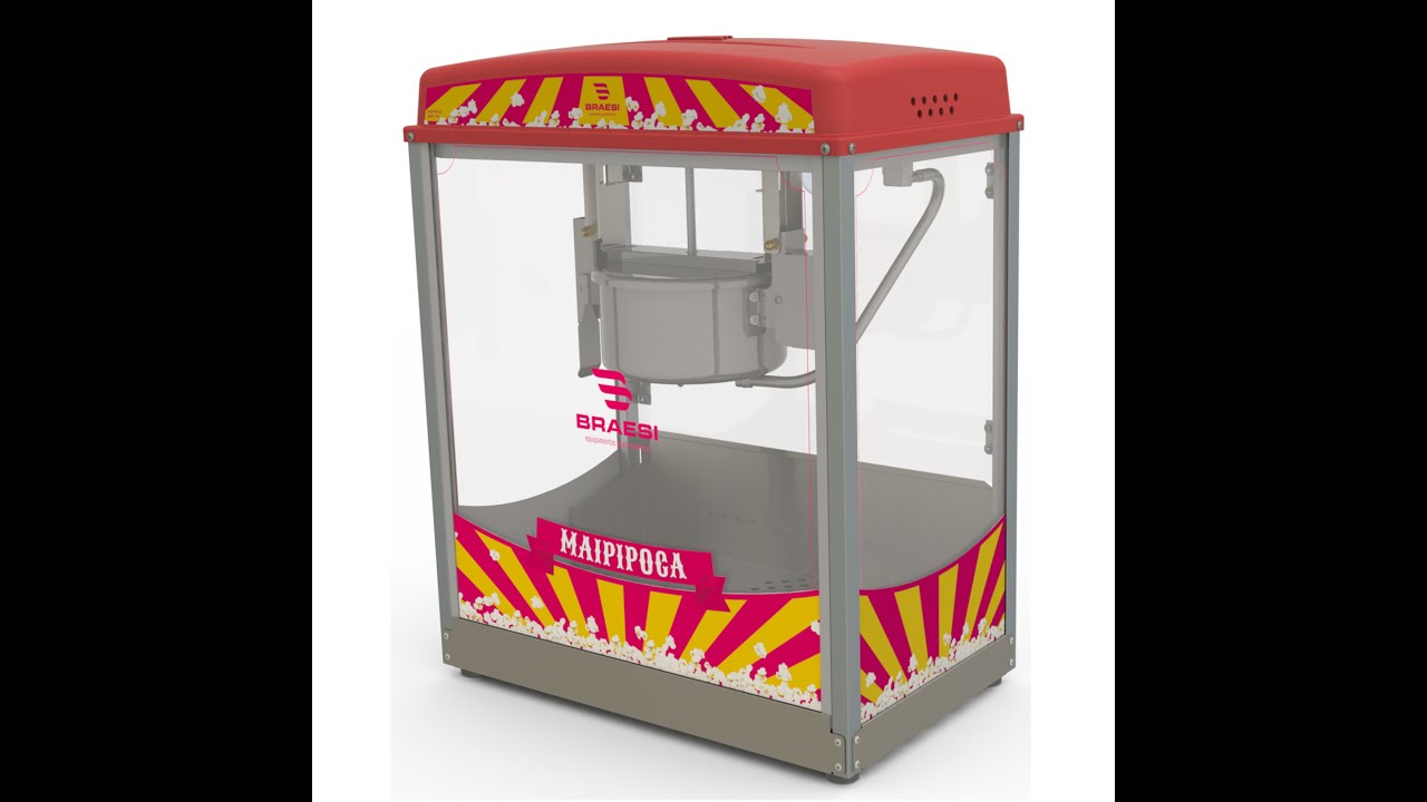 Conheça agora Máquina de Pipoca (Pipoqueira) Profissional Braesi BMC-150  Beneficios e modo de uso