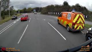 Idiot drivers with no lane discipline that cause a crash, collision