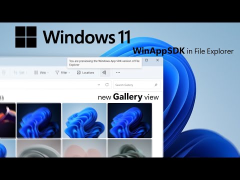 Windows 11 - File Explorer Gallery view and WinAppSDK bits (Dev Channel)