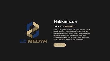 Hakkımızda Sayfası Nasıl Oluşturulur? | Html - Css