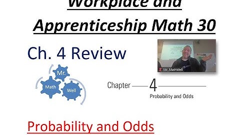 WA 30 Ch 4 Review - Probability and Odds