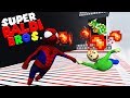 BALDI AND SPIDERMAN FACEOFF AGAINST BOWSER!  | Human Fall Flat