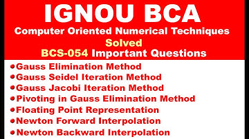 IGNOU [BCS-054 Important Questions] BCS 054 Solved Question Paper [BCS 054 Previous Question Papers]