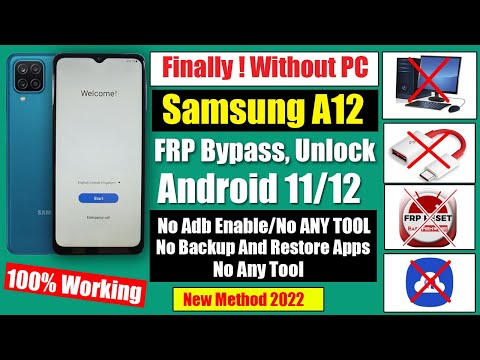 Samsung A12 FRP Bypass Android 11 Without PC | New Method 2022