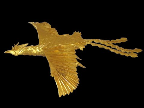 鳳凰①【折り紙アート】体を作る ~How to make origami Phoenix body~