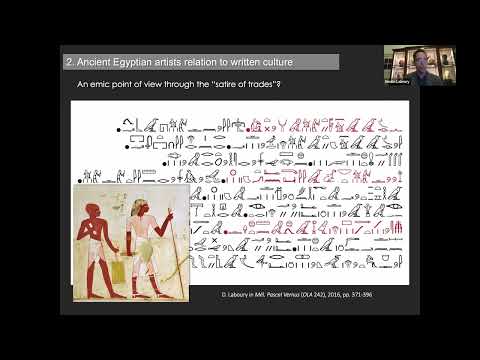 On the Literacy and Education of Ancient Egyptian Artists on YouTube