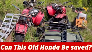 HONDA BIG RED SITTING 10 YEARS! WILL IT RUN AGAIN???